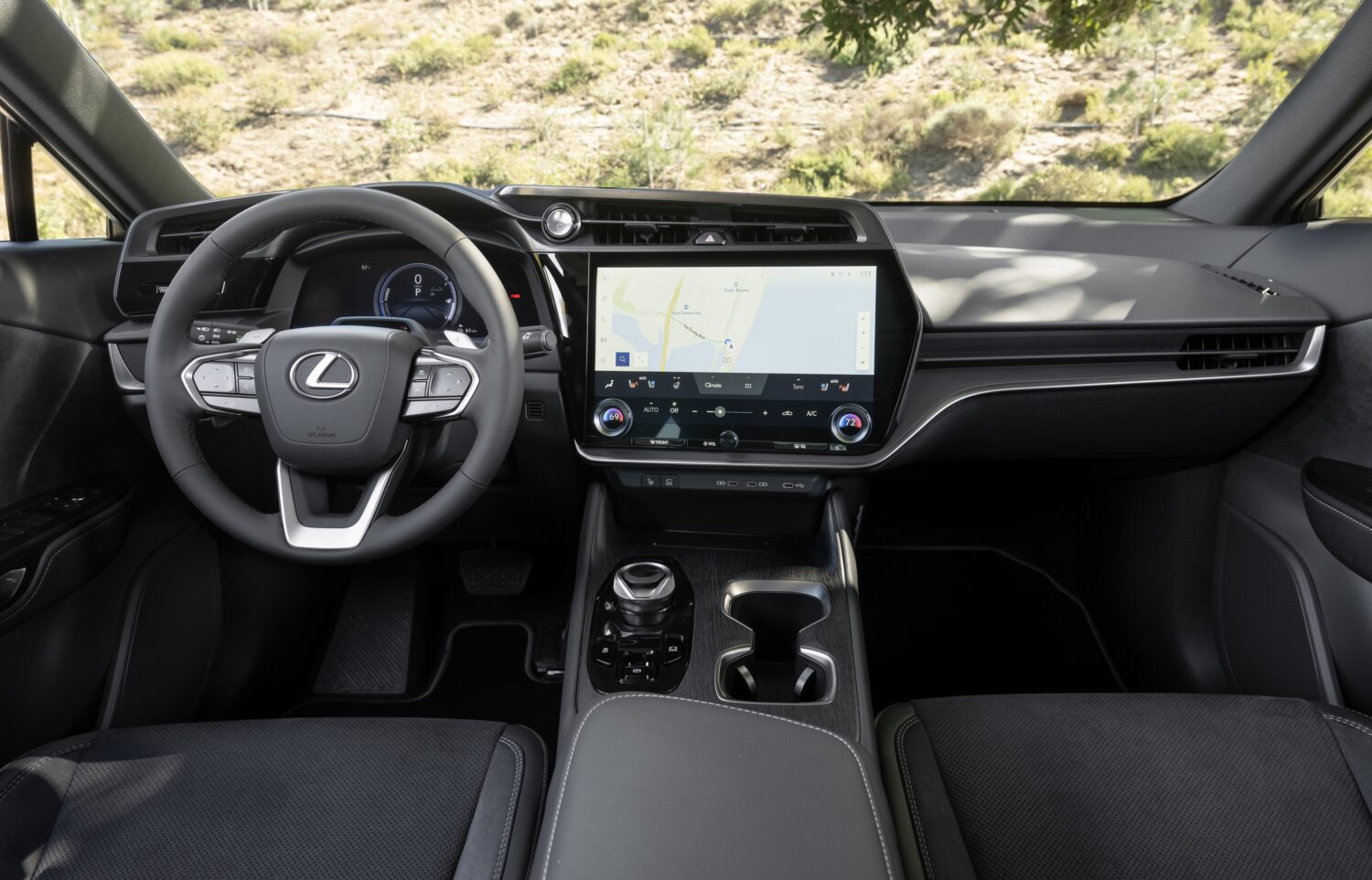 2024 Lexus RZ infotainment.