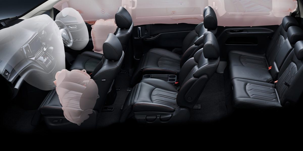 Nissan Safety Shield 360 dual-stage supplental front airbags.