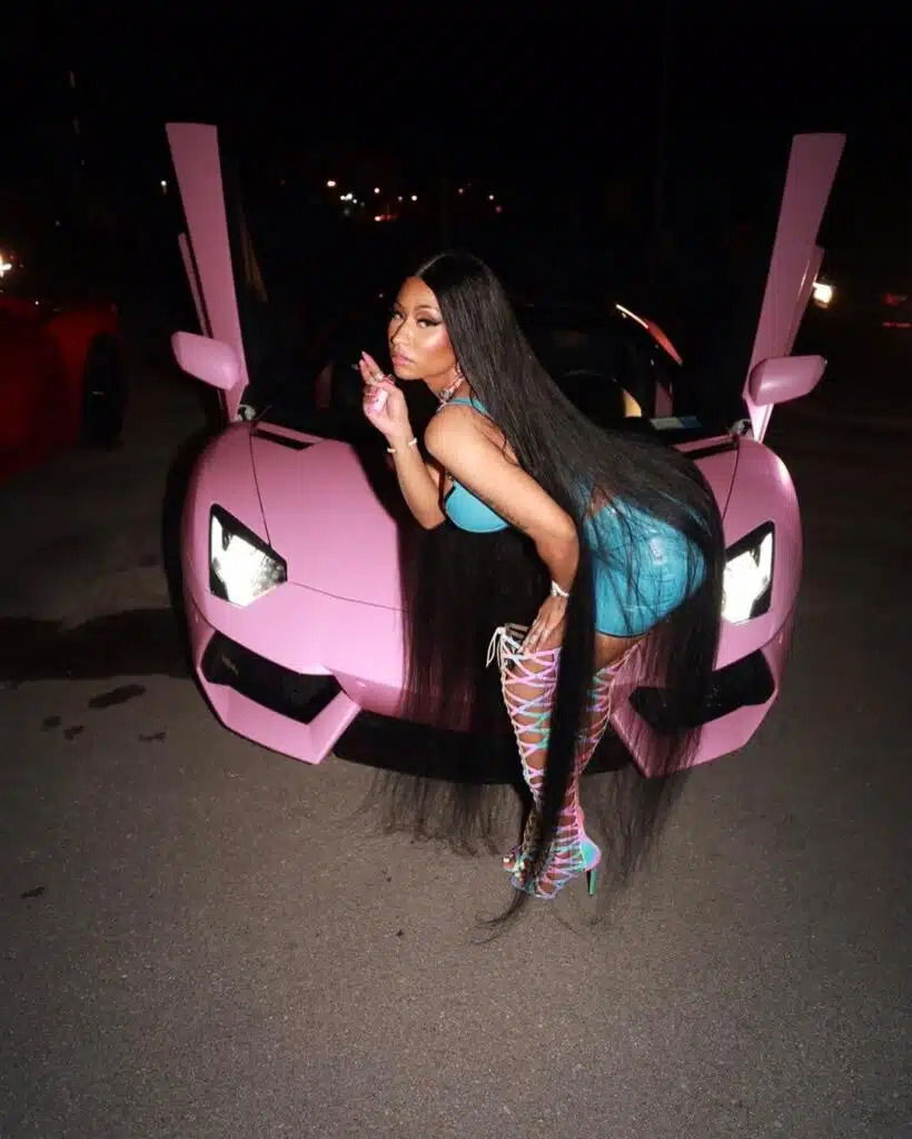 Nicki Minaj's Lamborghini Gallardo.