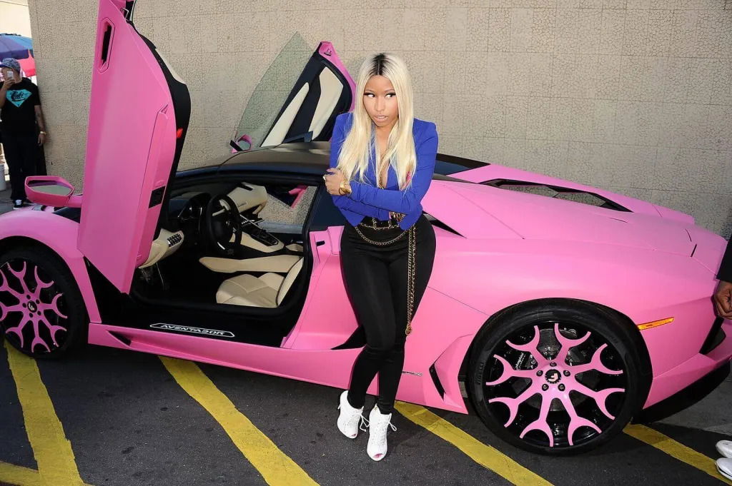 Nicki Minaj's Lamborghini Aventador.