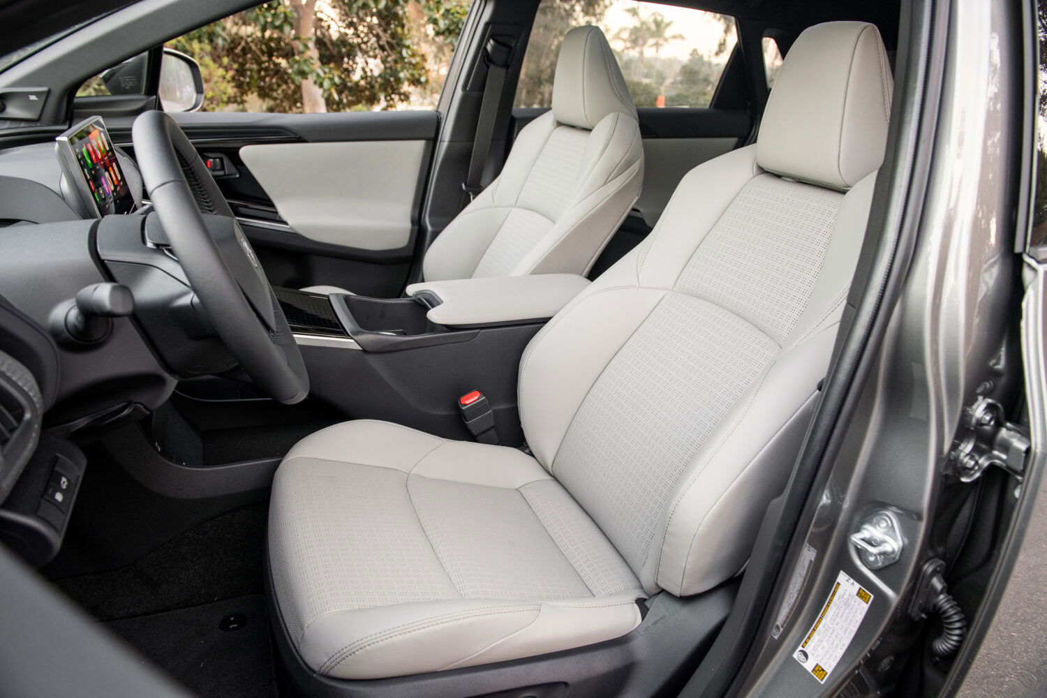 2024 Toyota bZ4X interior (front seats).