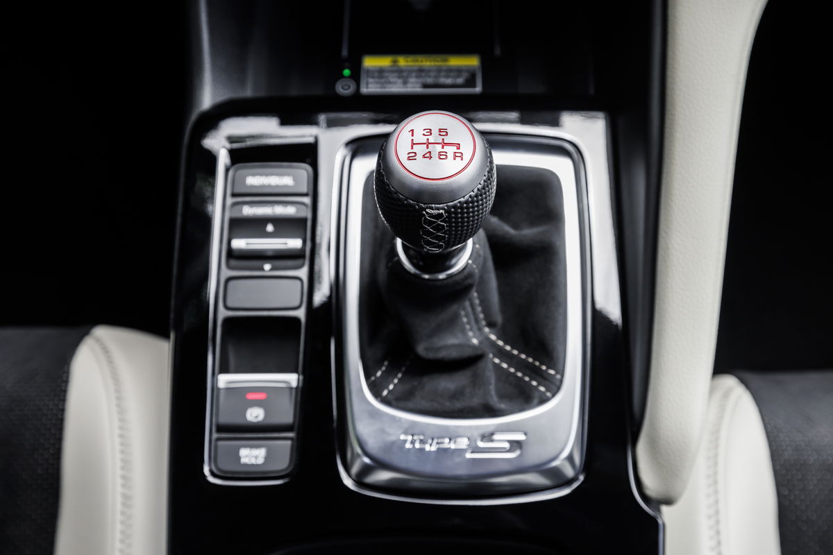 2024 Acura Integra Type S 6-speed manual transmission.