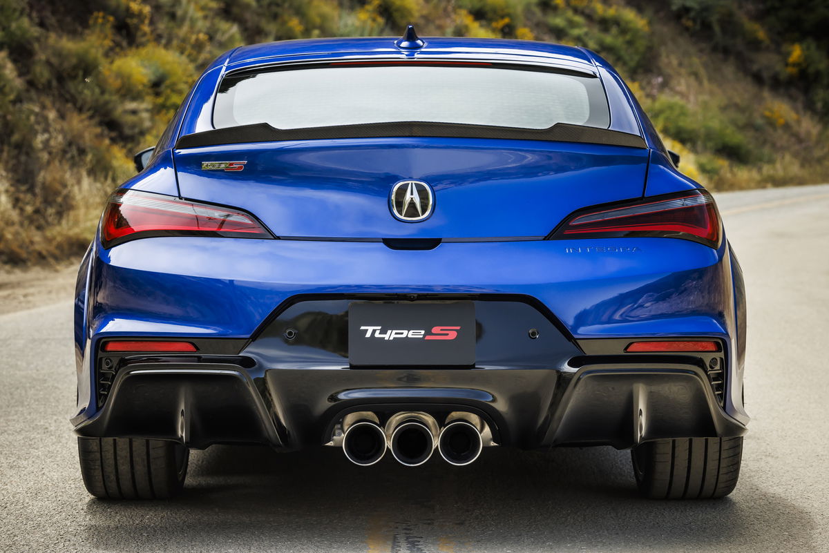 2024 Acura Integra Type S triple exhaust.