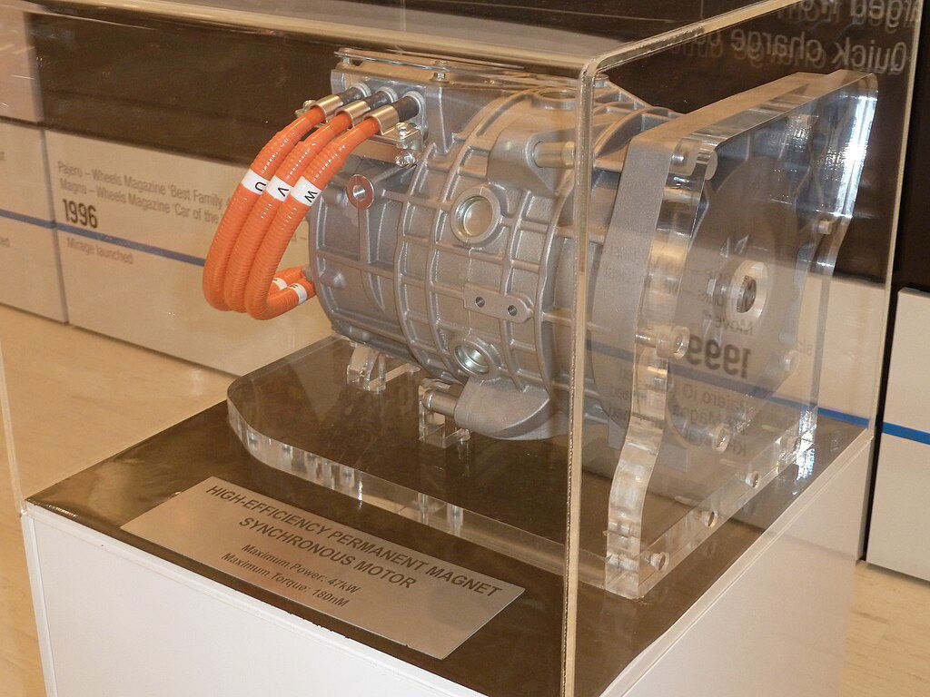 Mitsubishi i-MiEV high-efficiency permanent magnet synchronous motor .