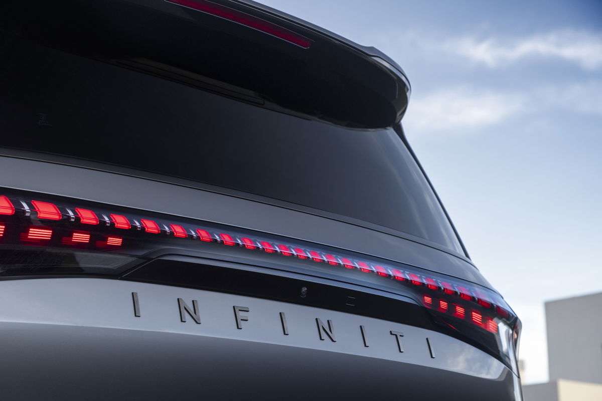 2025 INFINITI QX80 rear design.