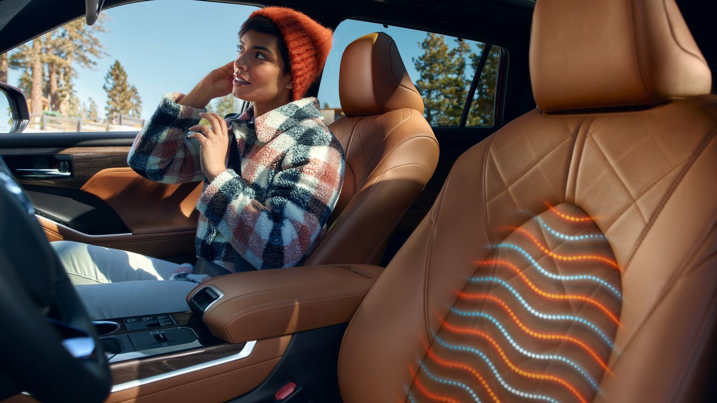 2024 Toyota Highlander Hybrid interior.