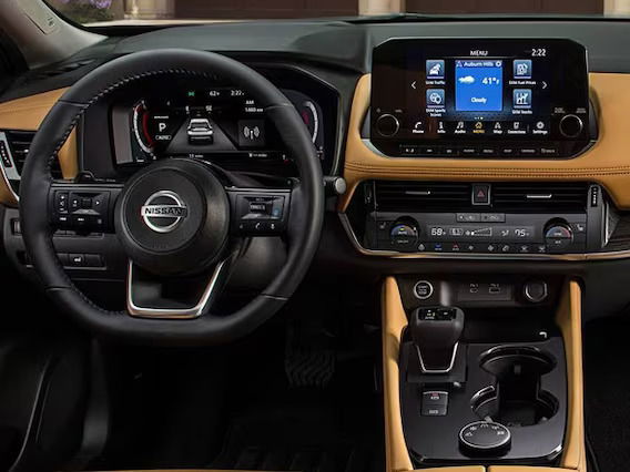 2022 Nissan Rogue digital dashboard.