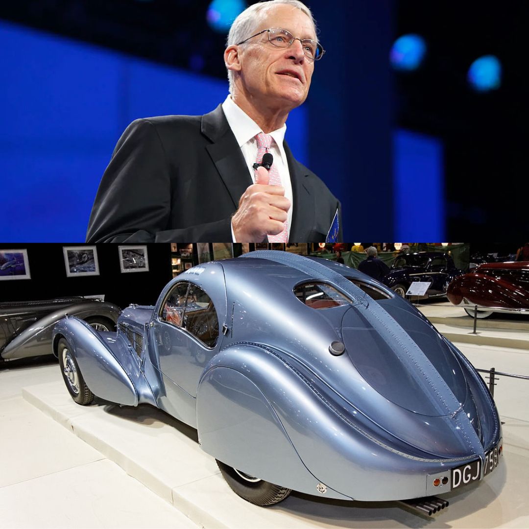 Rob Walton and his 1936 Bugatti Type 57SC Atlantic.