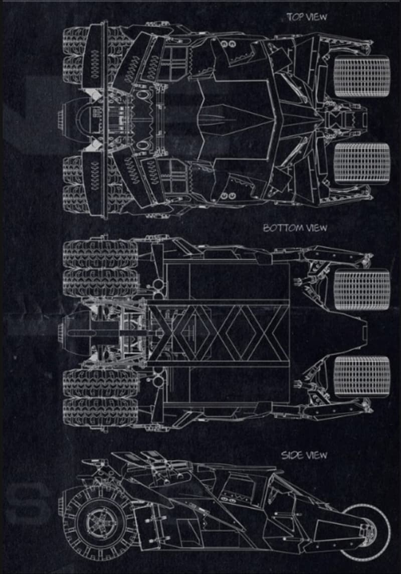 The Warner Bros. Tumbler replica isn't from he movies.