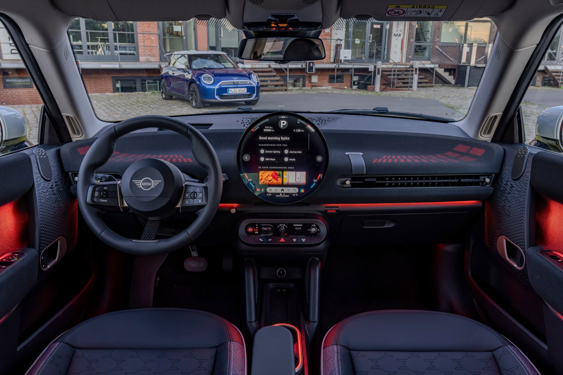 MINI Cooper dashboard.