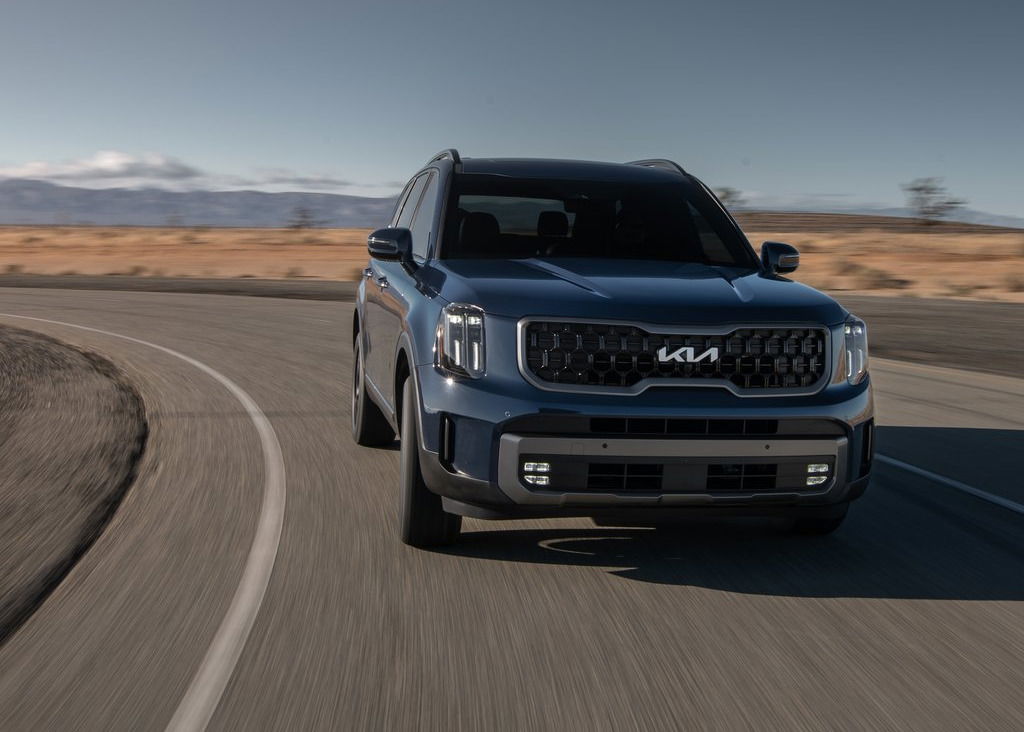 Kia Telluride SX-Prestige exterior design.