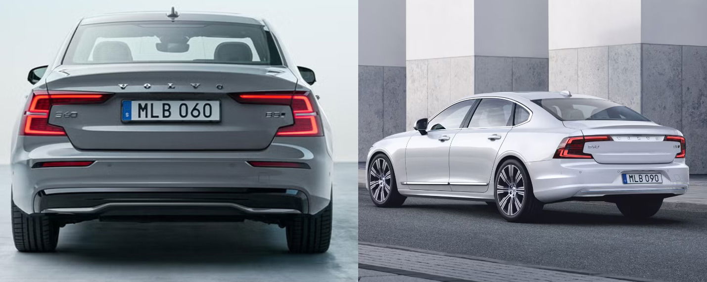 2025 Volvo S60 versus 2025 Volvo S90.