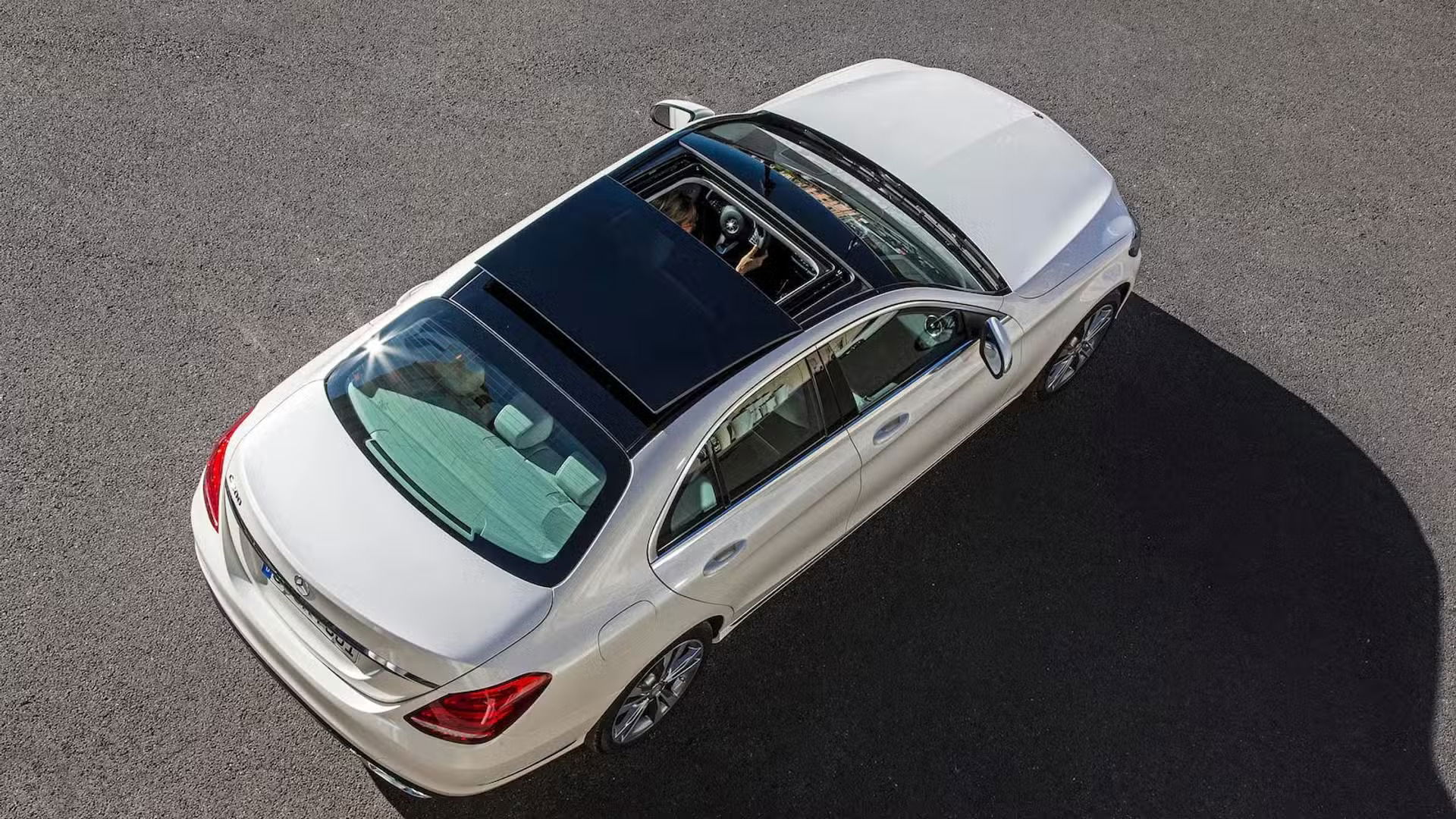 Luxury Used Cars with Panoramic Sunroofs: Mercedes-Benz C-Class.