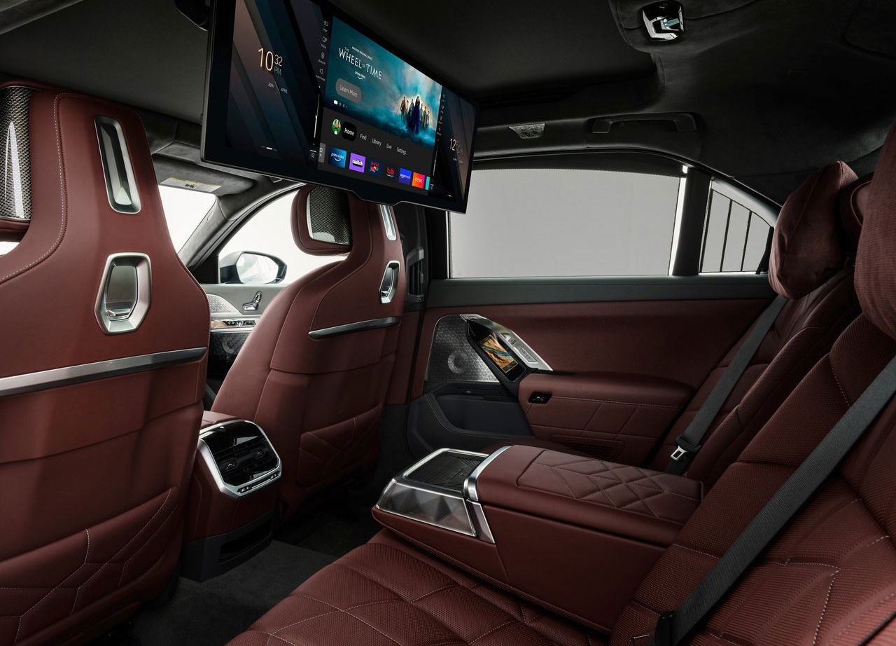 Luxury cars with air-conditioned seats.