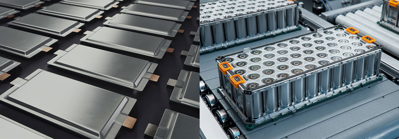 Solid-state battery versus lithium-ion battery.