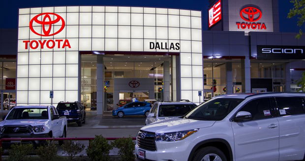 Top car dealerships in Texas: Toyota of Dallas.