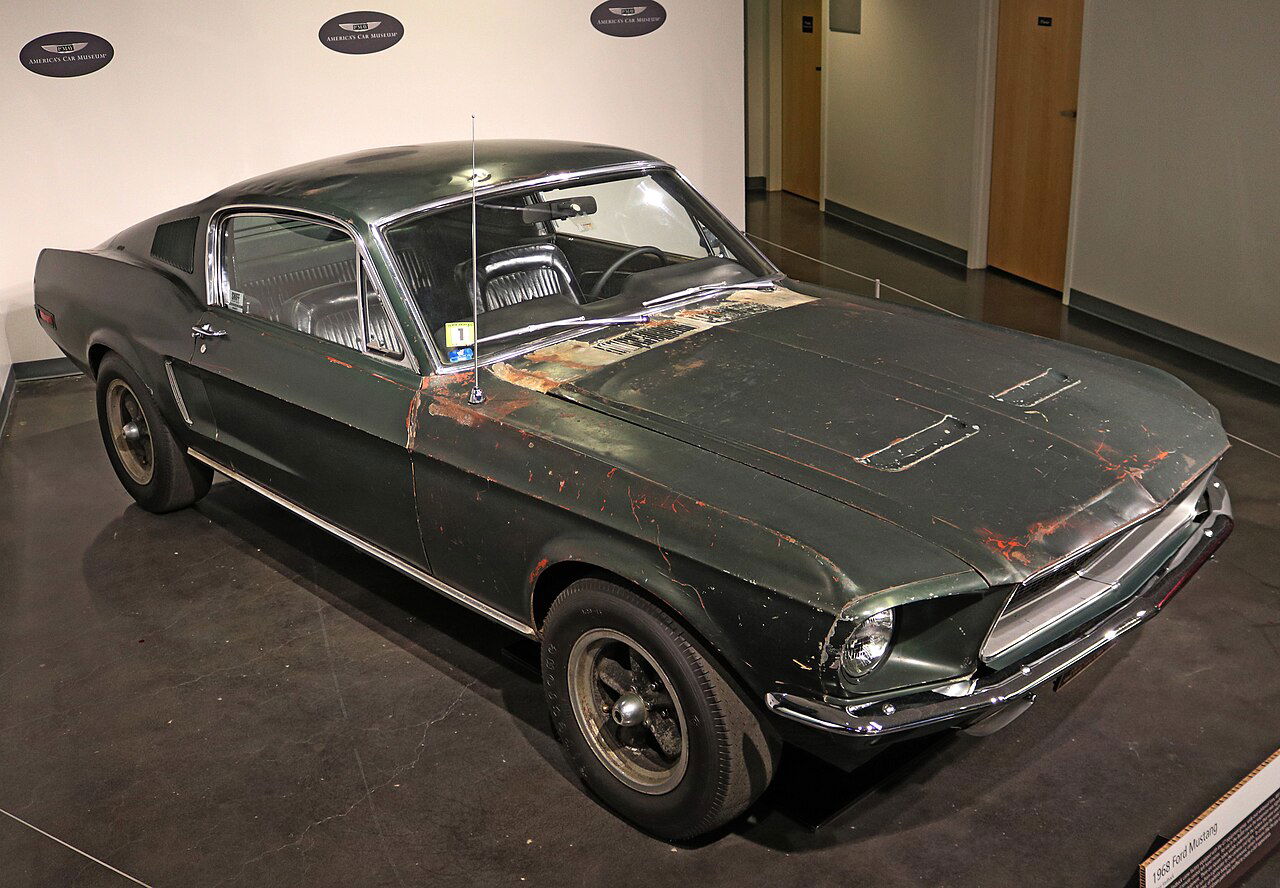 Evolution of automobile design: The Ford Mustang in "Bullitt."