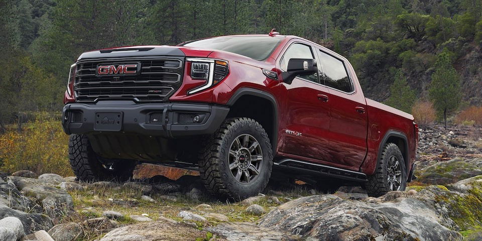 Top 10 most powerful pickup trucks on the market: GMC Sierra 1500 AT4X.