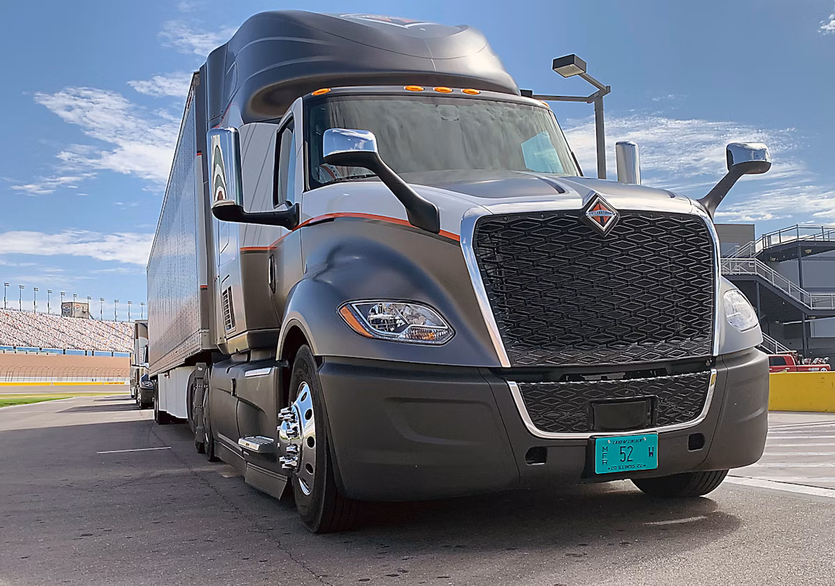 Most powerful 18 wheeler semi: International LT Series.