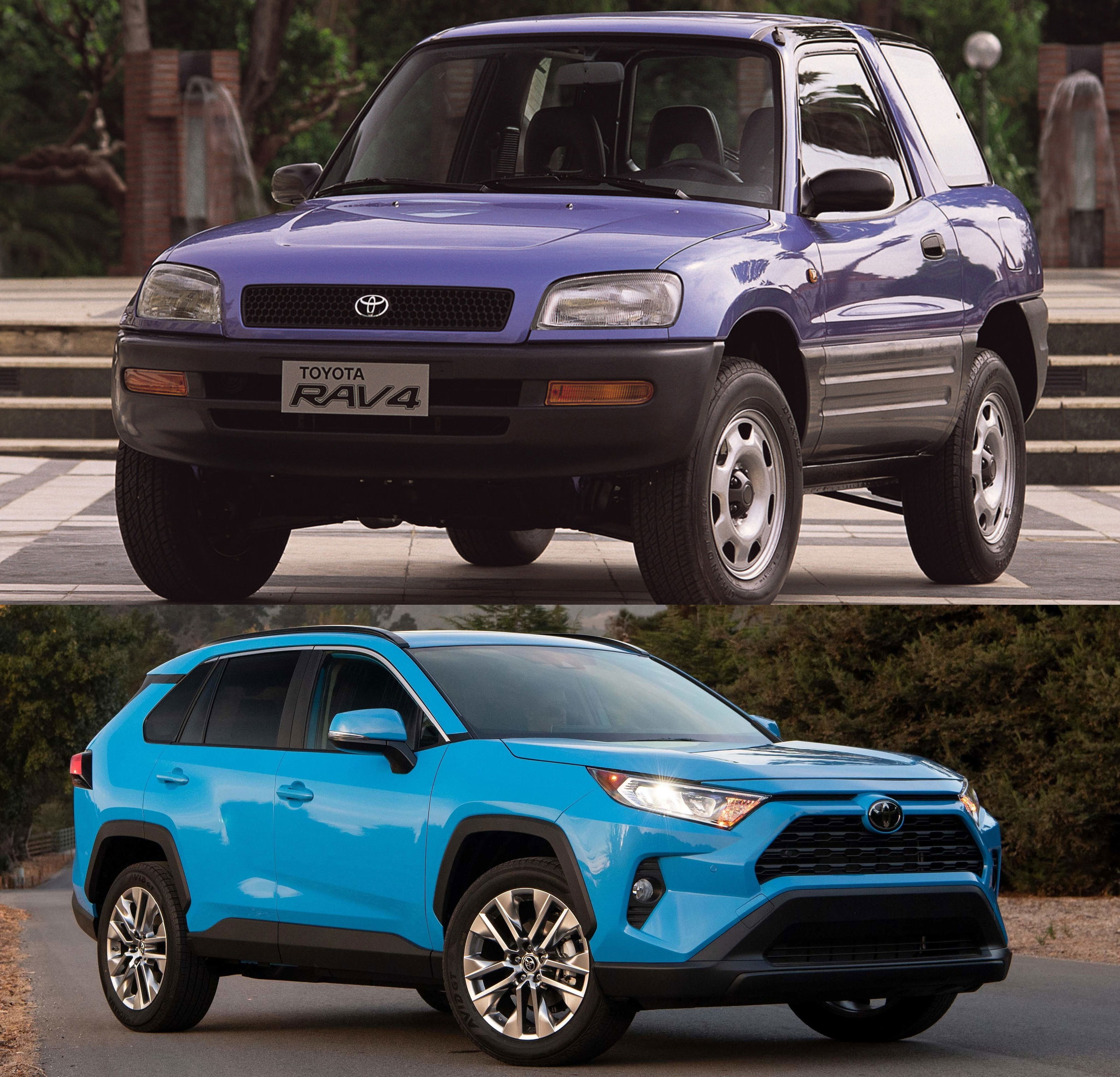 1990s Toyota RAV4 vs. new RAV4.