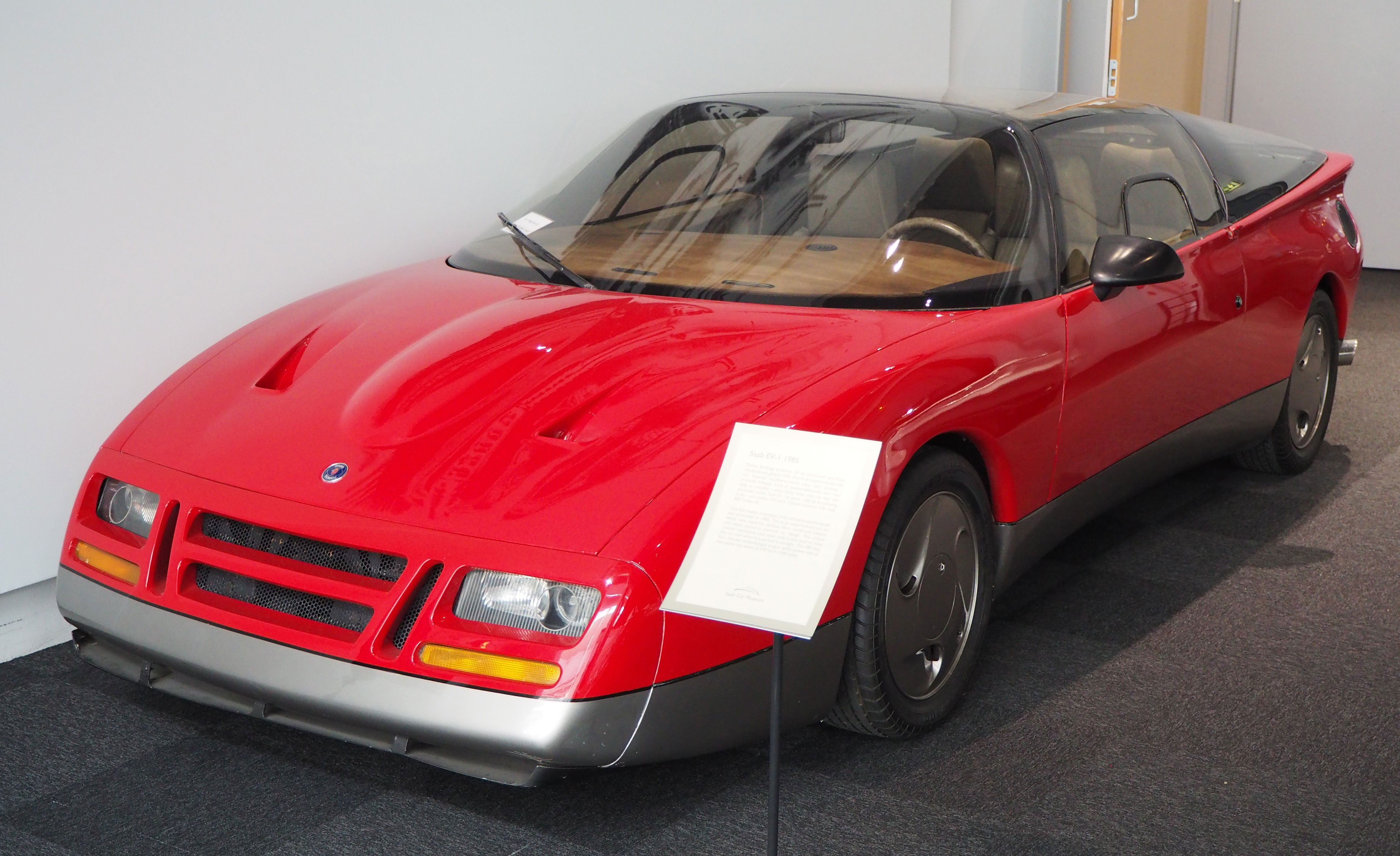 Futuristic car prototypes: Saab EV-1 (1985).