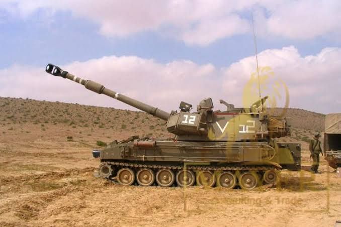 Most powerful military vehicles used by Israel in Gaza: M109 Doher (Self-Propelled Howitzer).