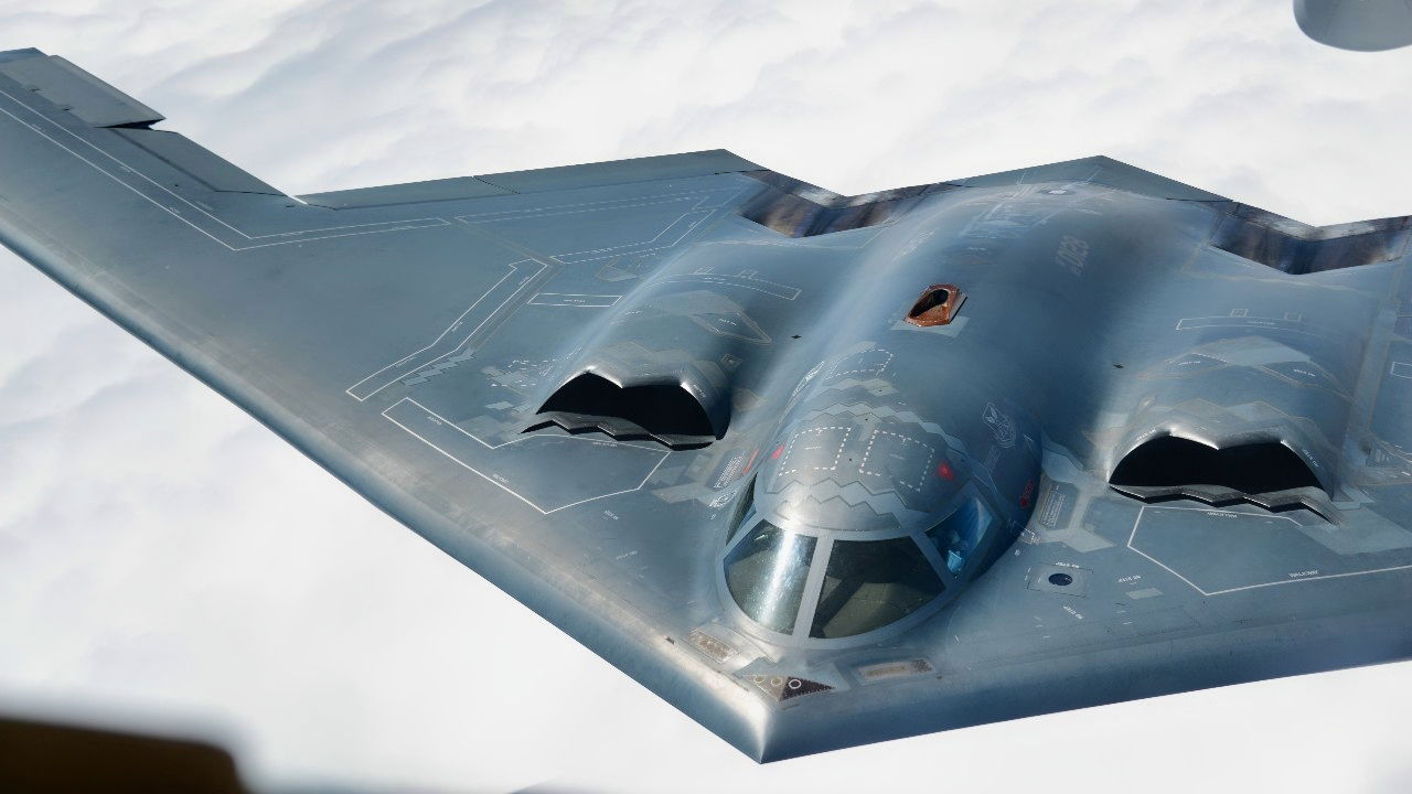The B-2 Spirit Bomber plane.