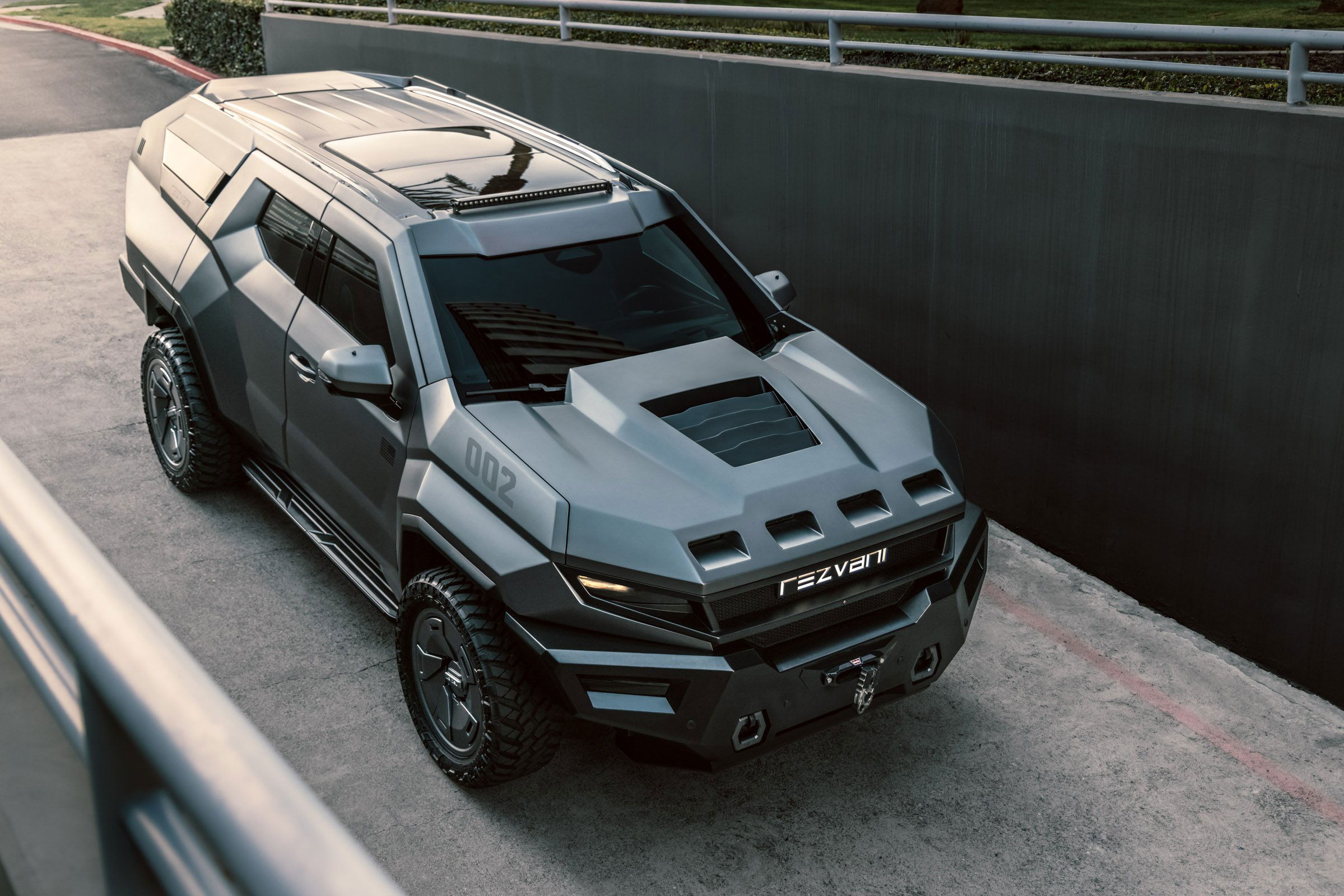 Best anti-kidnapping vehicles: Rezvani Vengeance.