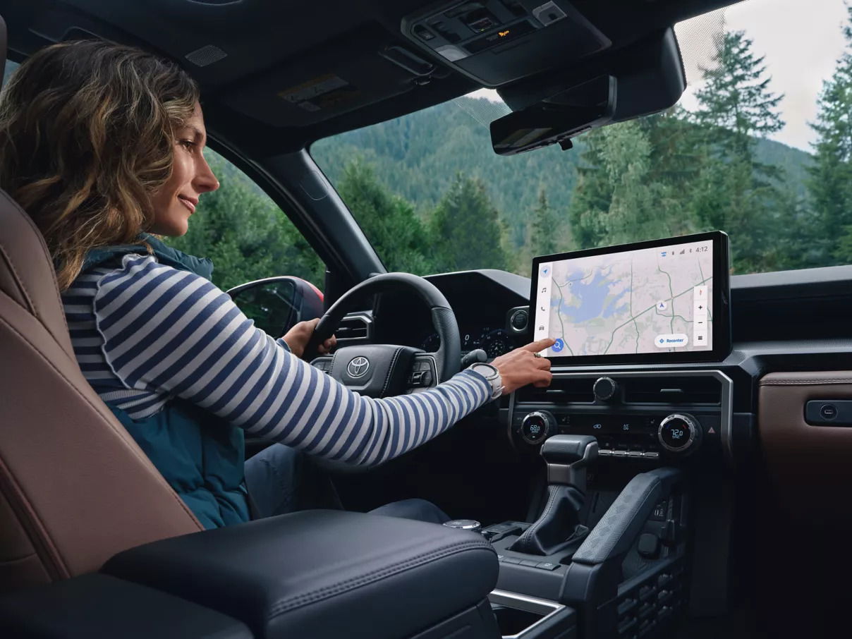 2025 Toyota 4Runner dashboard and infotainment screen.