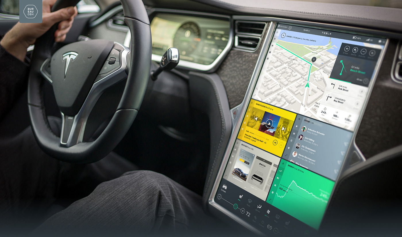 Tesla Model S & Model X (Updated UI with 17-inch Touchscreen).