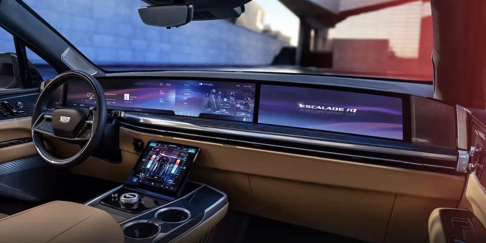 Cadillac Escalade IQ (Next-Gen OLED Infotainment).