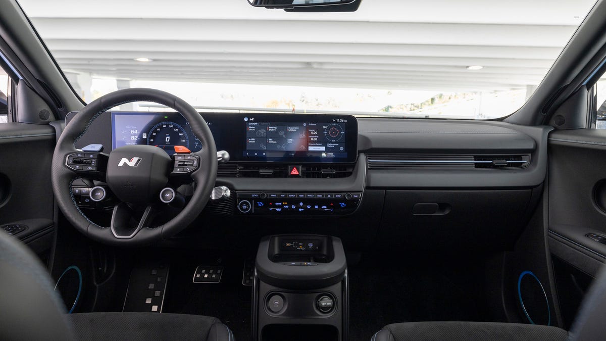 Hyundai Ioniq 5 N infotainment.