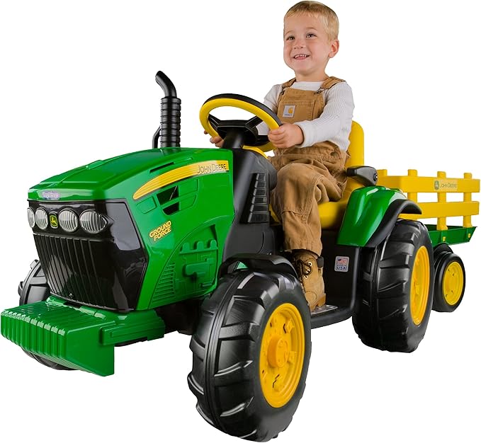 Infant remote control ride on cars: Peg Perego John Deere Ground Force Tractor.
