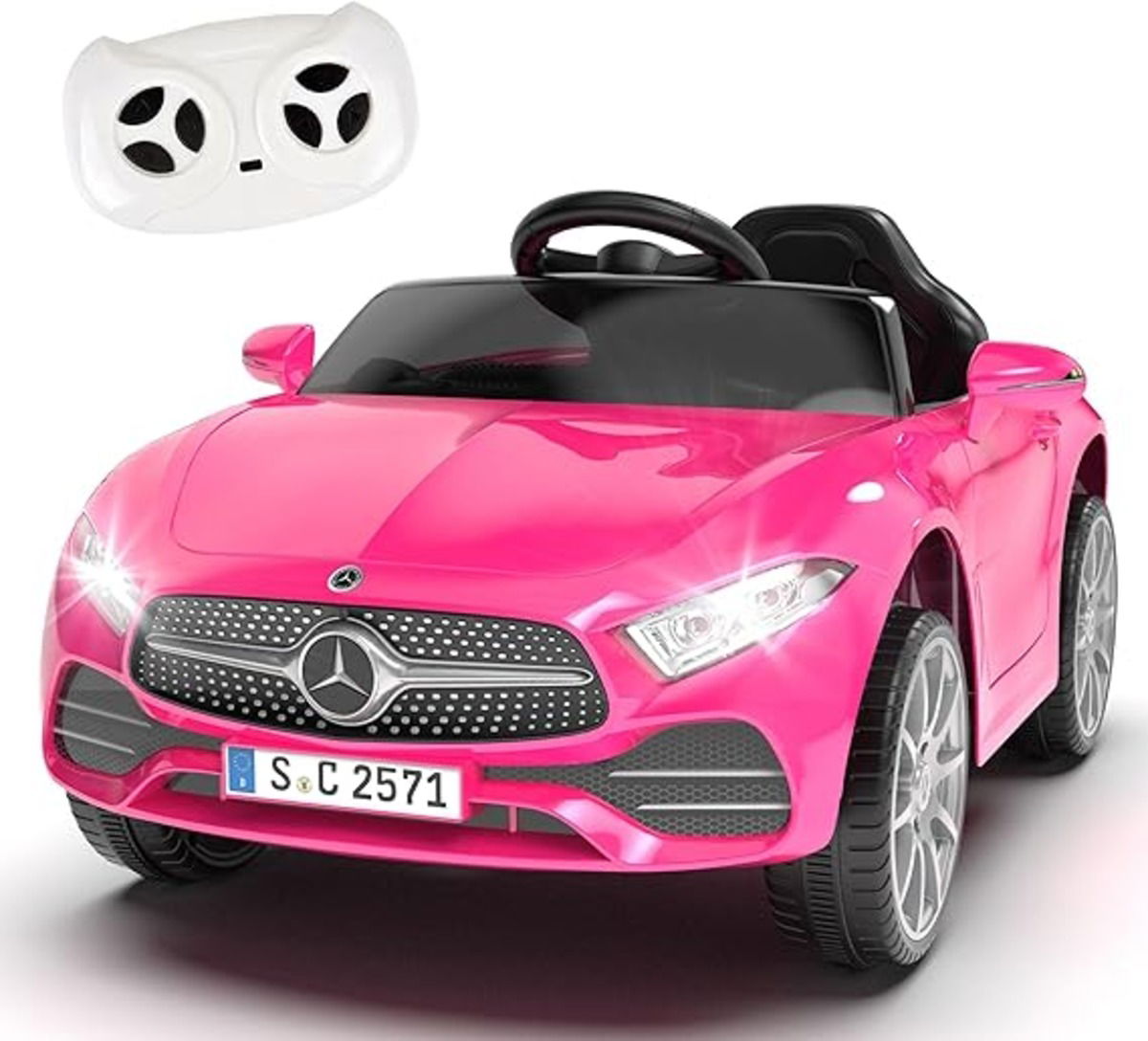 Infant remote control ride on cars: Mercedes-Benz CLS 350 Ride-On Car.