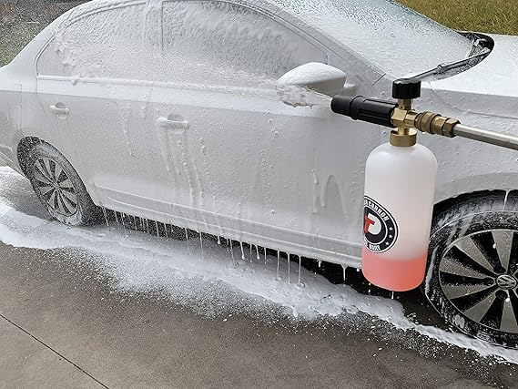 Affordable car detailing products: foam cannon.