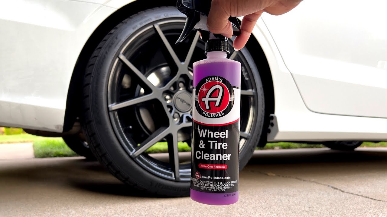 Affordable car detailing products: wheel and tire cleaner.