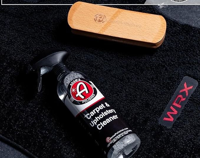 Affordable car detailing products: carpet and upholstery cleaner.