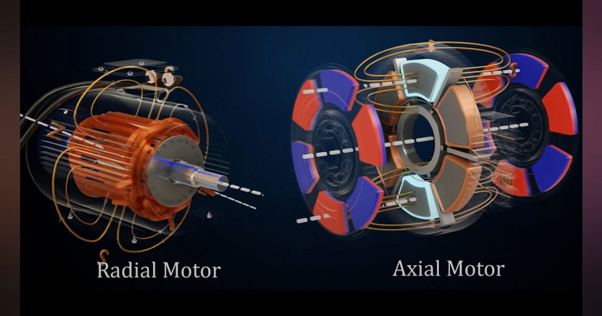 Axial Flux Motor vs Radial Flux Motor.