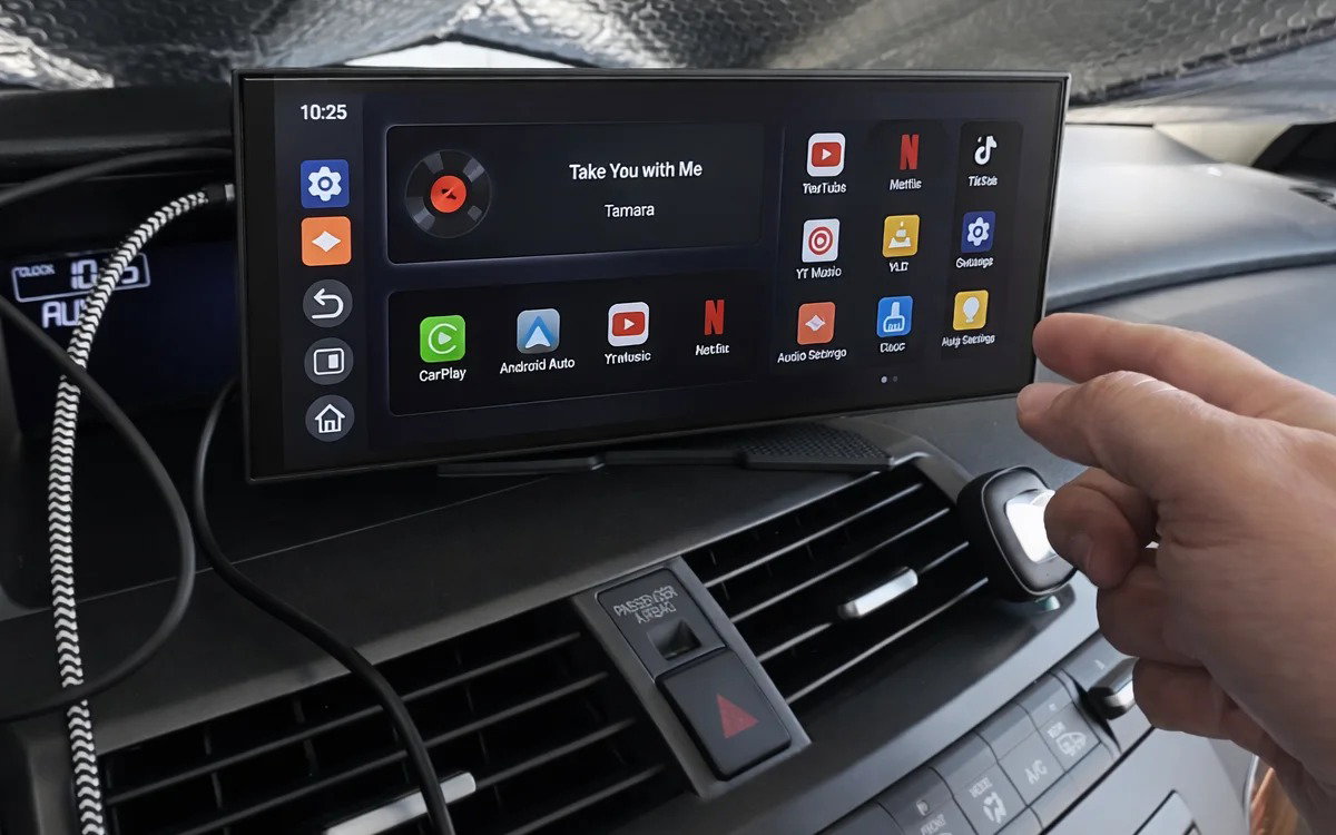 The best wireless CarPlay display.