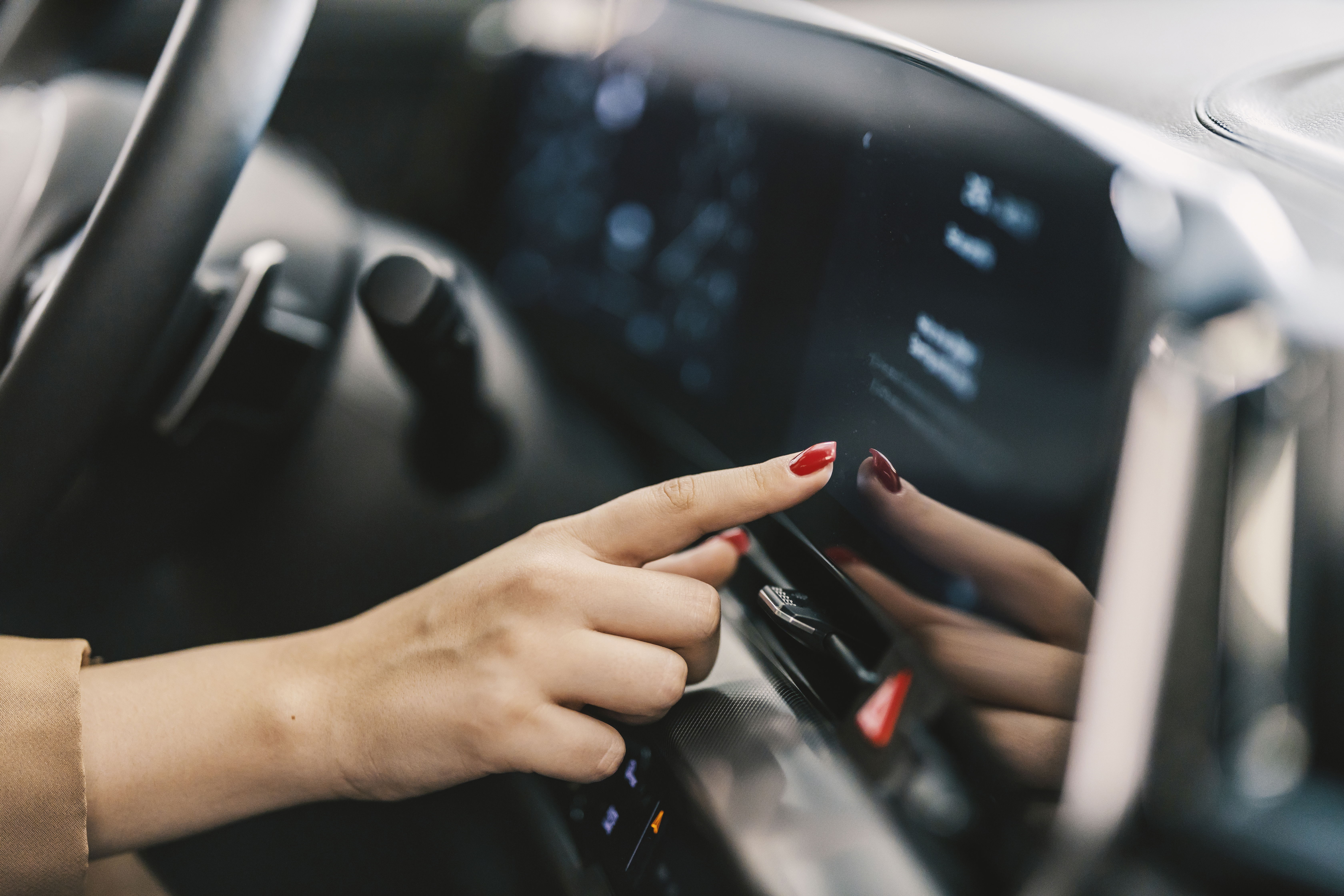 Overengineered modern cars with touchscreen.