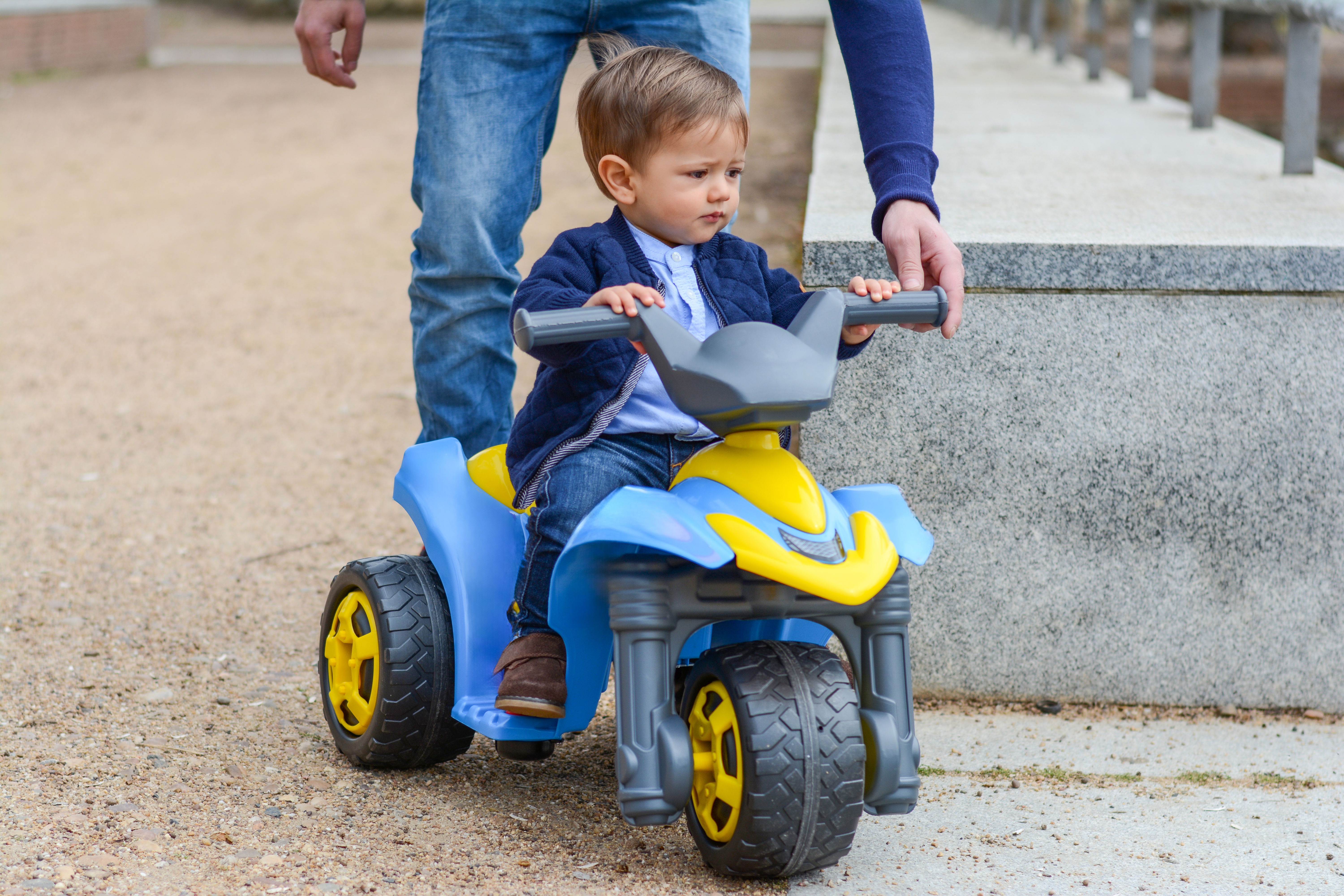 Remote-controlled cars for toddlers.