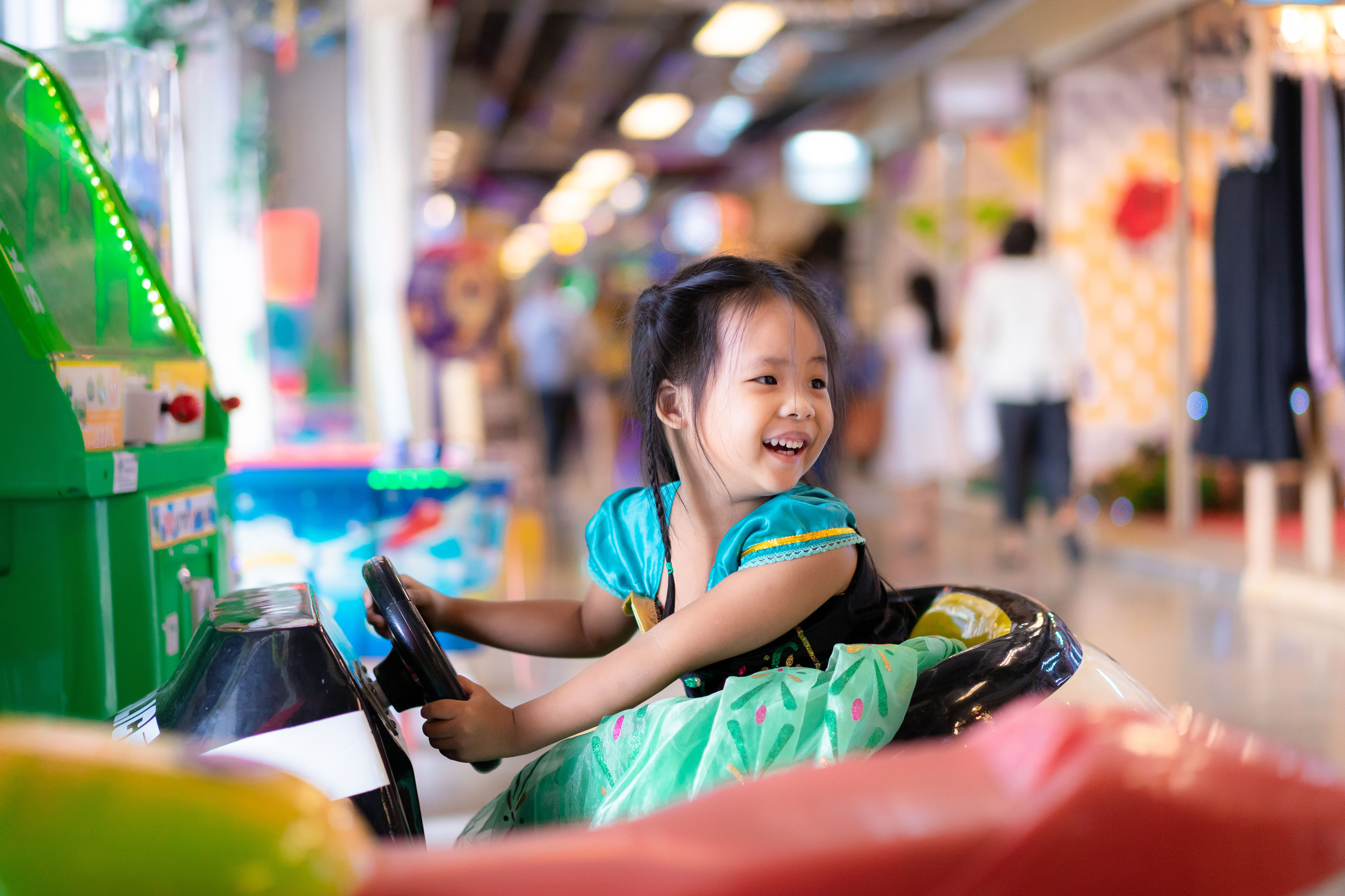 Children's ride-on cars with remote control.