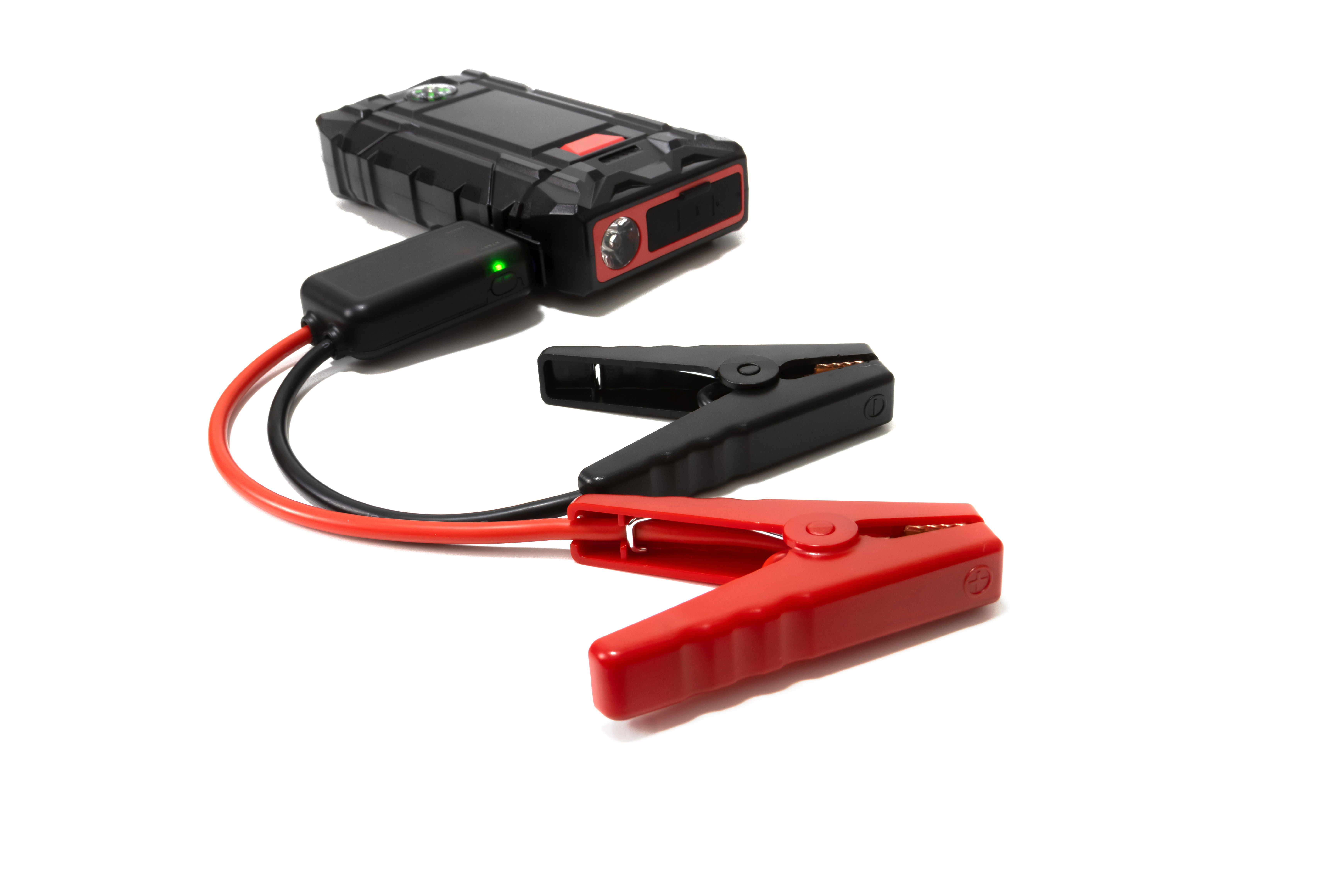 Road trip essentials: portable jump starter.