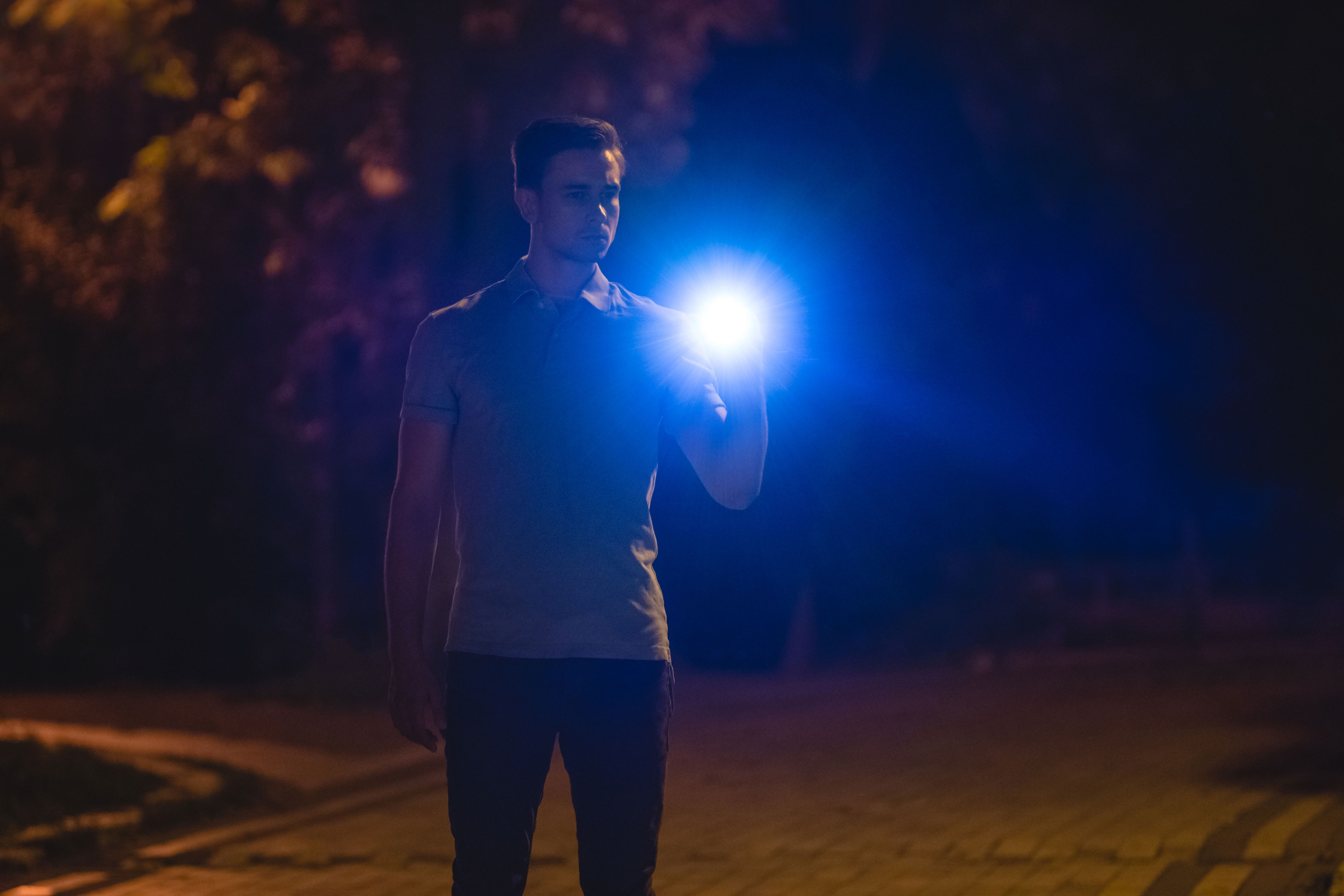 Road trip essentials: flashlight.
