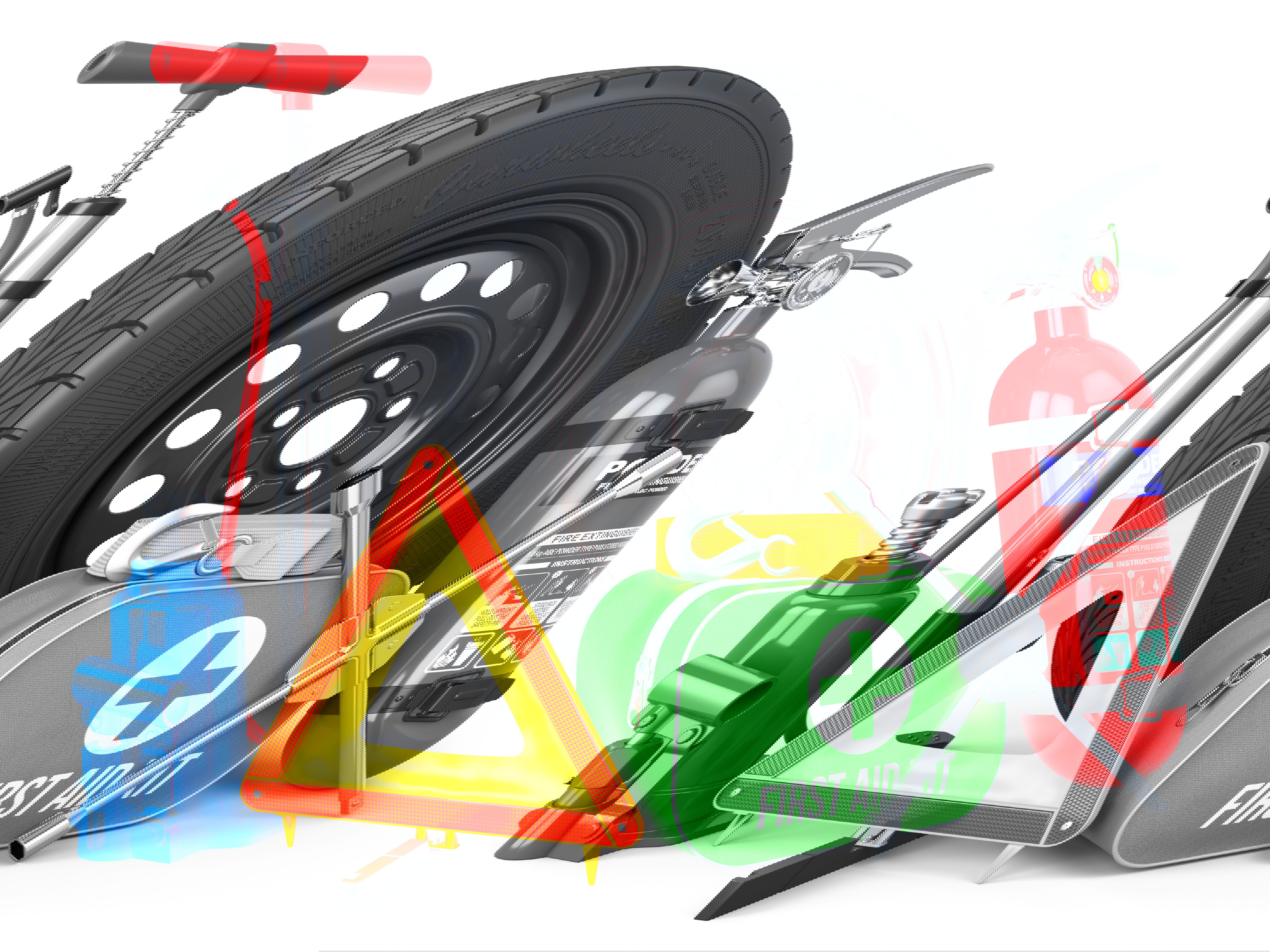 Summer essentials for every car owner: emergency car kit.