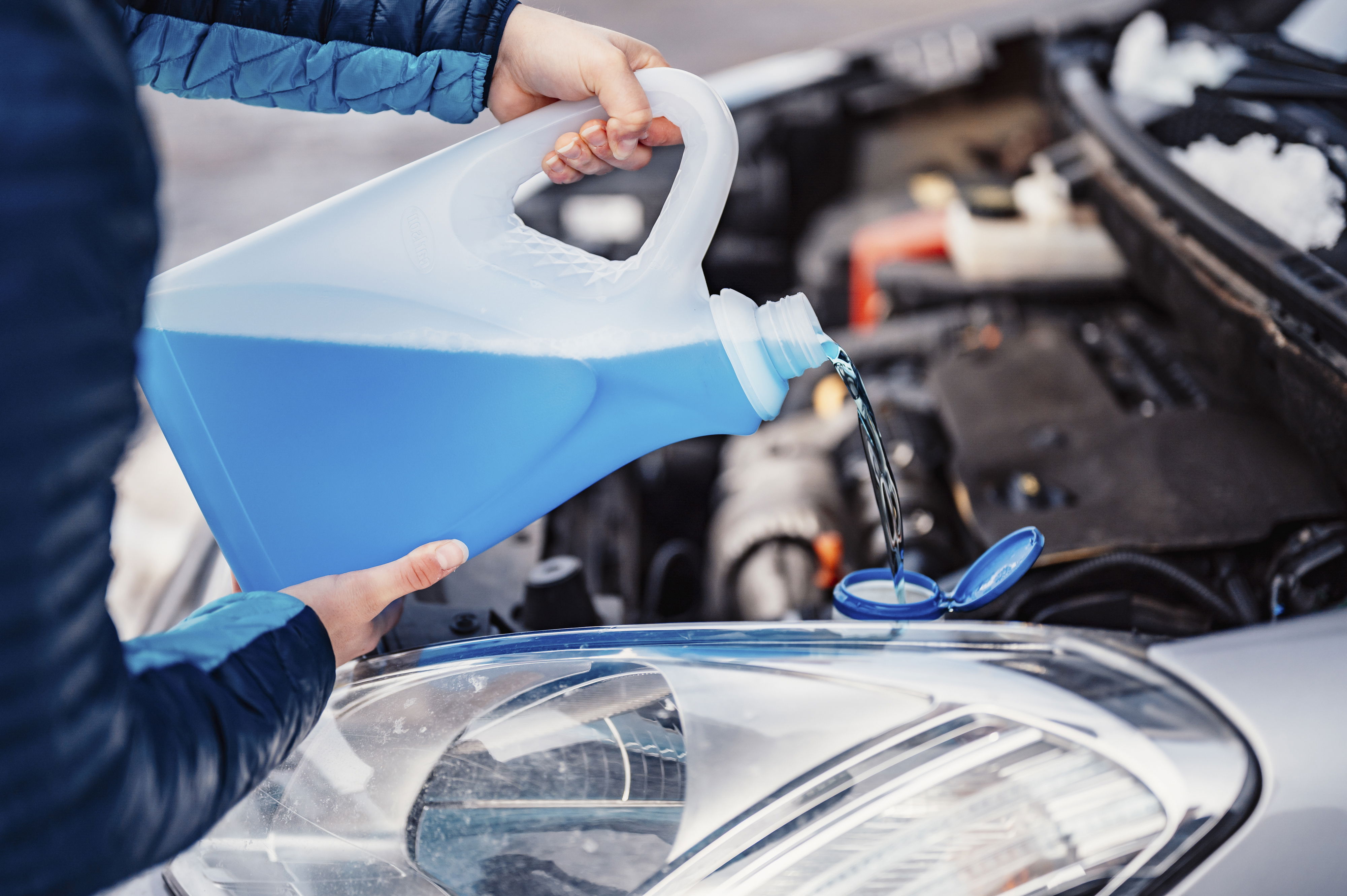 Summer essentials for every car owner: windshield washer fluid.