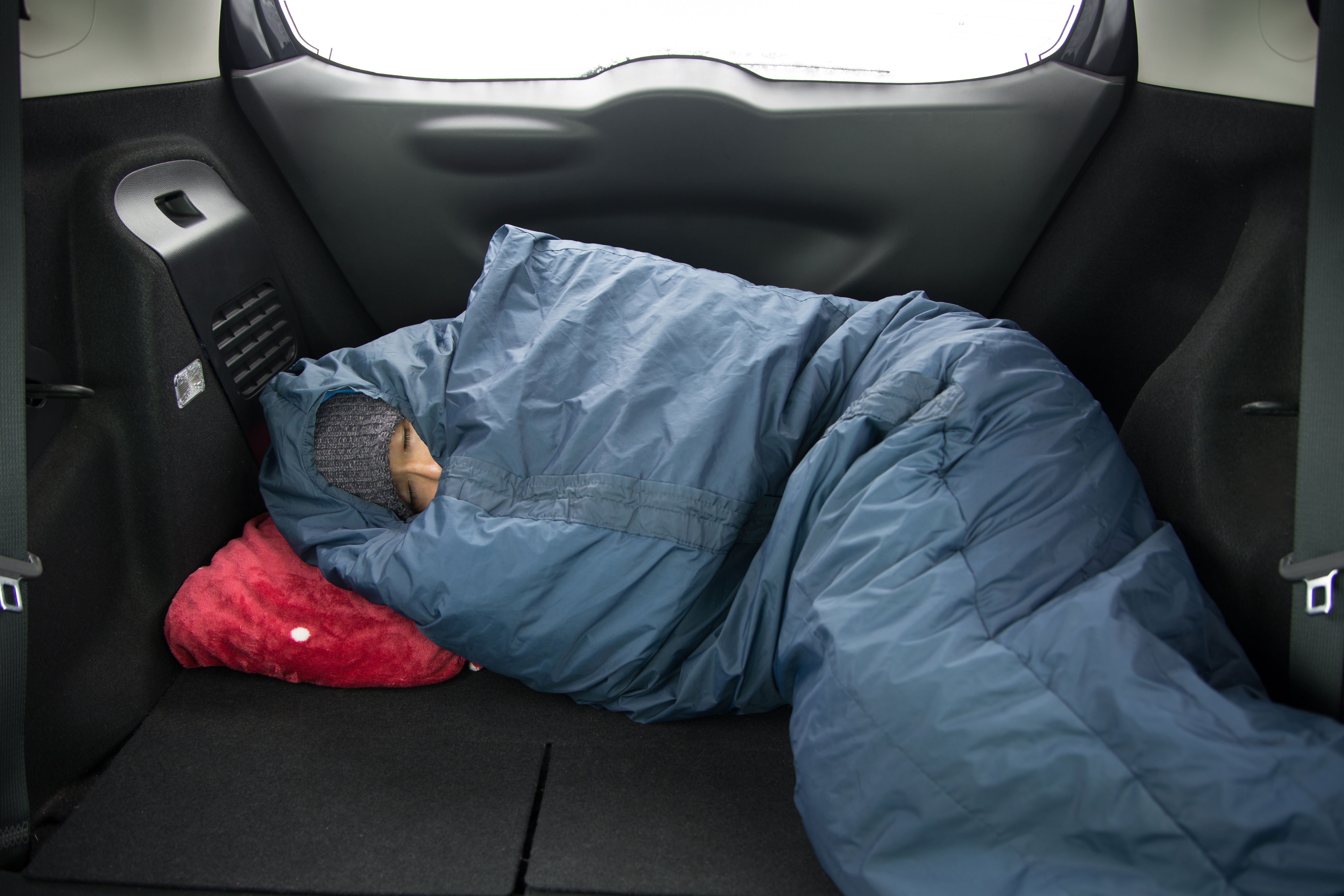 Winter driving survival kit: emergency sleeping bag.