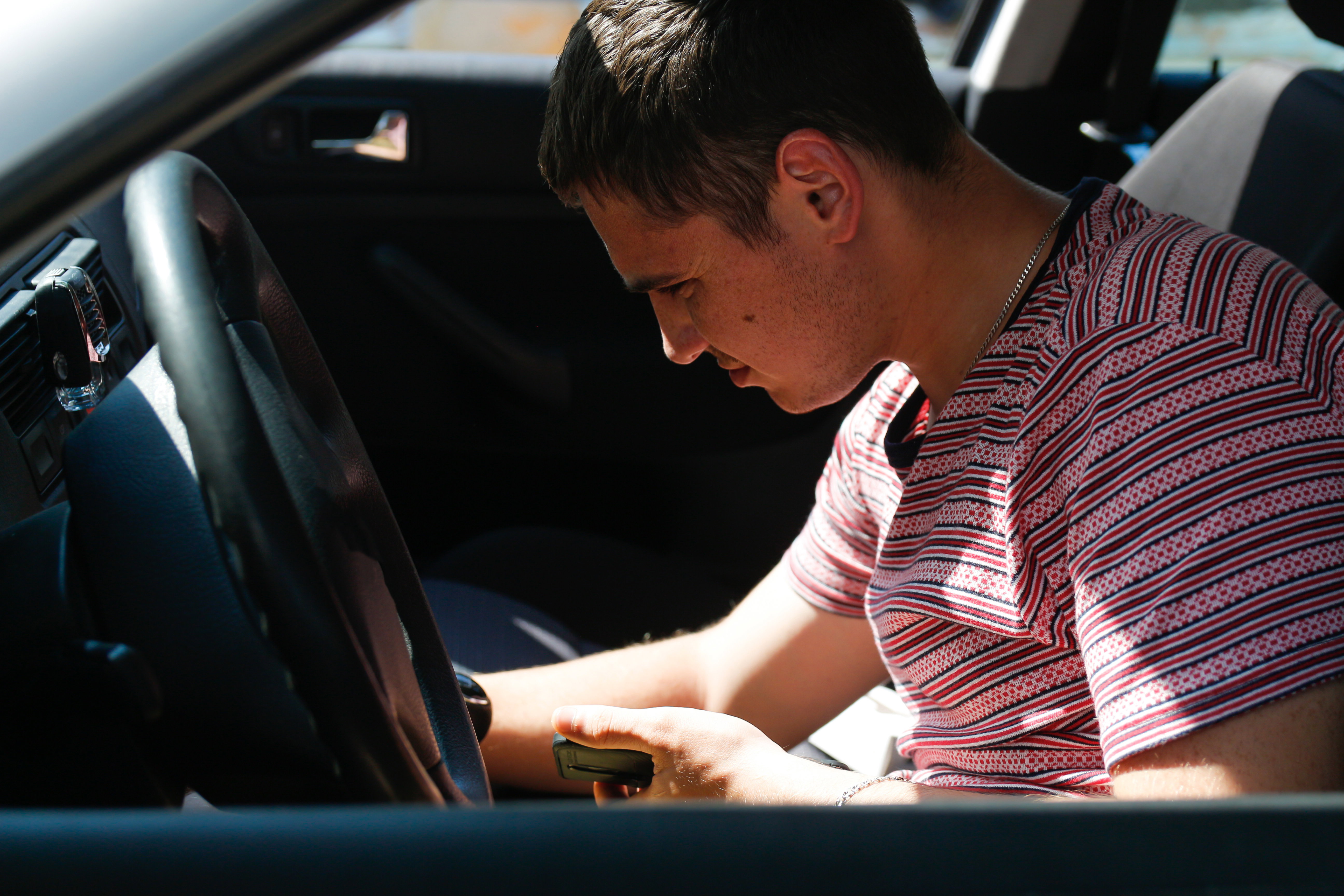 Checklist for buying a used car.