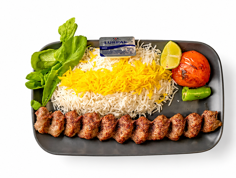 1. Chelo kabab koobideh