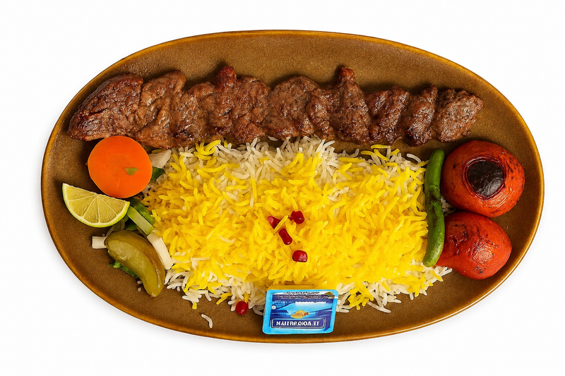 10.. Chelo kabab chendje